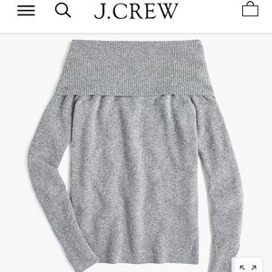 Jcrew off shoulder sweater